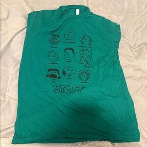 Peanuts Teal Graphic Kids Tee ( Medium & Large sizes )